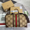 Replica Gucci 681295 Jumbo GG medium duffle bag Brown 9