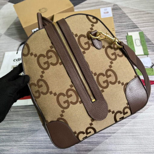 Replica Gucci 696039 Jumbo GG Large Duffle Bag Brown 2