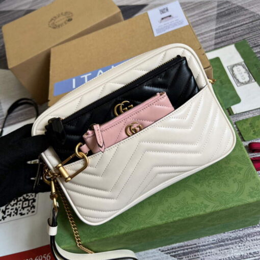 Replica Gucci 699758 Double G multi-use mini bag White 3