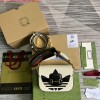 Replica Adidas x Gucci 658574 Horsebit 1955 mini bag red and white leather 9