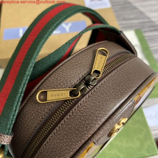 Replica Adidas x Gucci ‎702640 Ophidia small shoulder bag Beige and brown 4