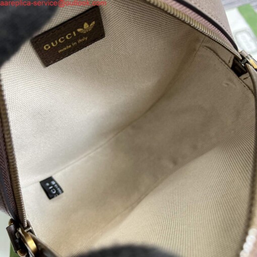 Replica Adidas x Gucci ‎702640 Ophidia small shoulder bag Beige and brown 8