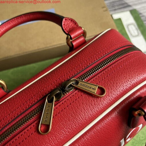 Replica Adidas x Gucci 702397 mini duffle bag Red 5