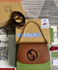 Replica Gucci 699268 Gucci Blondie shoulder leather bag Brown