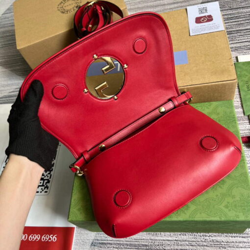 Replica Gucci 699268 Gucci Blondie shoulder leather bag Red 6