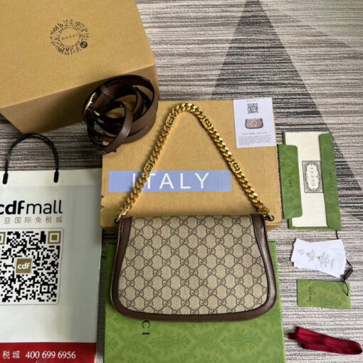 Replica Gucci 699268 Gucci Blondie shoulder bag GG Supreme canvas Brown 2