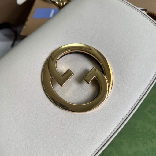 Replica Gucci 698643 Gucci Blondie mini leather bag White 4