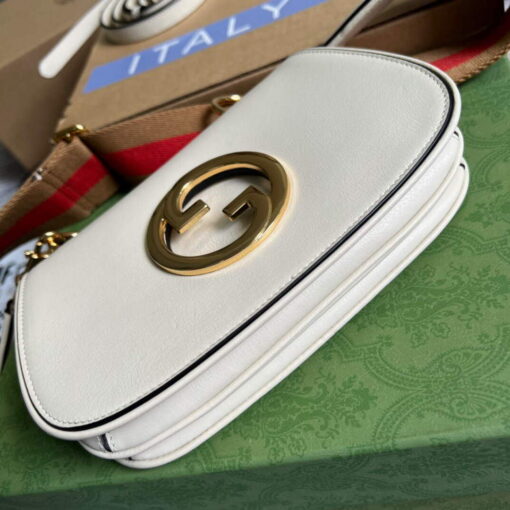 Replica Gucci 698643 Gucci Blondie mini leather bag White 5