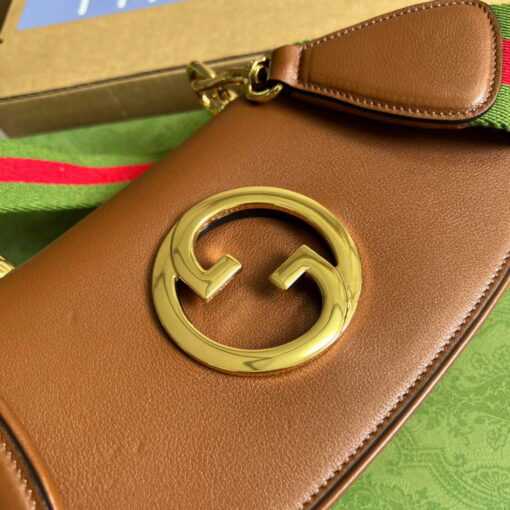 Replica Gucci 698643 Gucci Blondie mini leather bag Brown 4