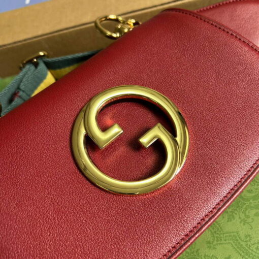 Replica Gucci 698643 Gucci Blondie mini leather bag Red 4