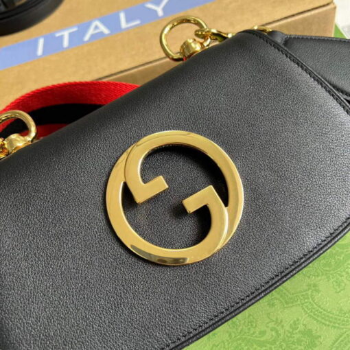 Replica Gucci 698643 Gucci Blondie mini leather bag Black 4