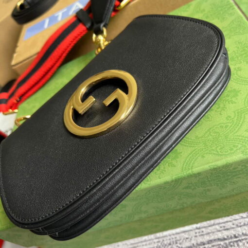 Replica Gucci 698643 Gucci Blondie mini leather bag Black 5