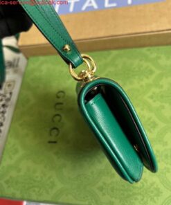 Replica Gucci 698635 Gucci Blondie Mini card case wallet Green 2