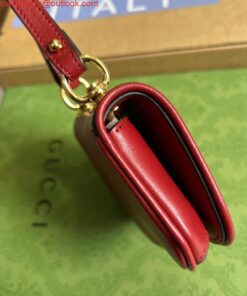 Replica Gucci 698635 Gucci Blondie Mini card case wallet Red 2