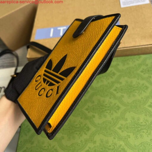 Replica Gucci 702203 Adidas x Gucci phone case Yellow 6