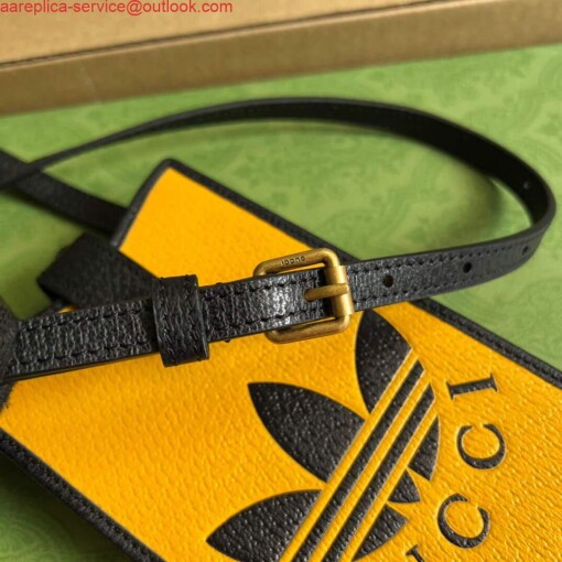 Replica Gucci 702203 Adidas x Gucci phone case Yellow 7