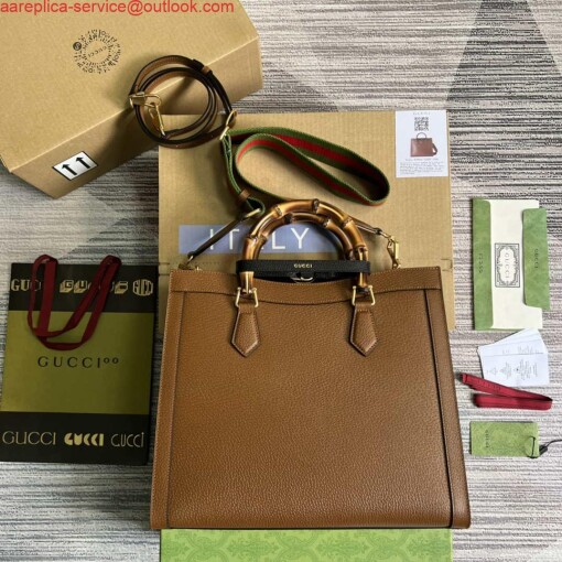 Replica Gucci 678842 Diana medium tote bag Brown