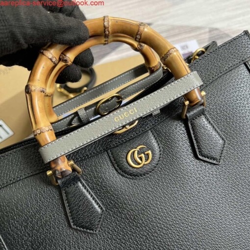 Replica Gucci 678842 Diana medium tote bag Black 4