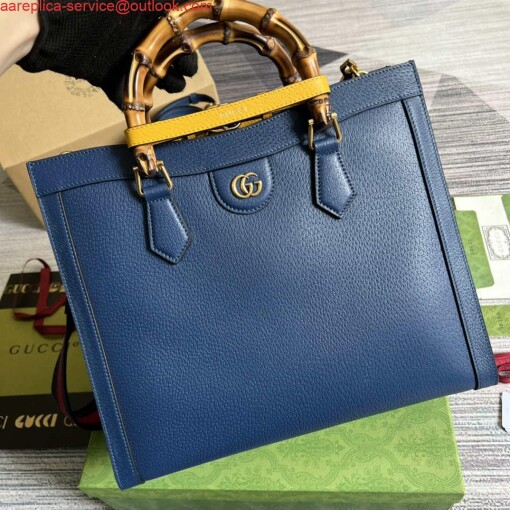 Replica Gucci 678842 Diana medium tote bag Blue 3