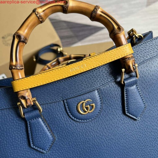 Replica Gucci 678842 Diana medium tote bag Blue 4