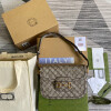 Replica Gucci Horsebit 1955 shoulder bag Beige with 602204 brown leather 10