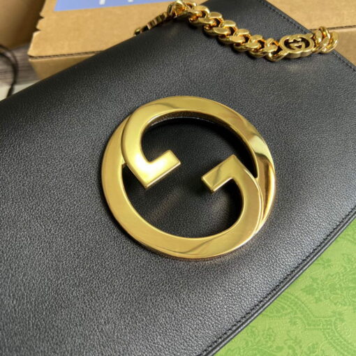 Replica Gucci 699268 Blondie shoulder bag Black leather 4