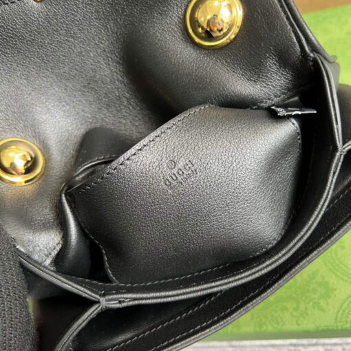 Replica Gucci ‎698643 Blondie mini bag in black leather 8