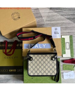 Replica Gucci 674164 Messenger Bag With Interlocking G Blue