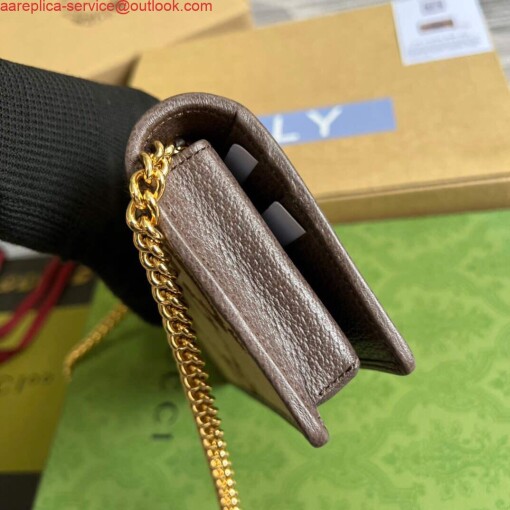 Replica Gucci 621892 Gucci Horsebit 1955 Chain Wallet Brown 3