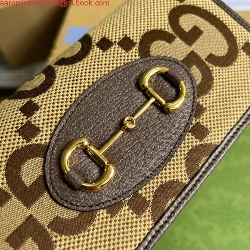 Replica Gucci 621892 Gucci Horsebit 1955 Chain Wallet Brown 4