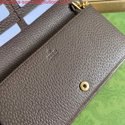 Replica Gucci 621892 Gucci Horsebit 1955 Chain Wallet Brown 6