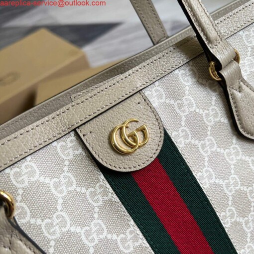 Replica Gucci 631685 Ophidia Medium GG Tote Beige 4