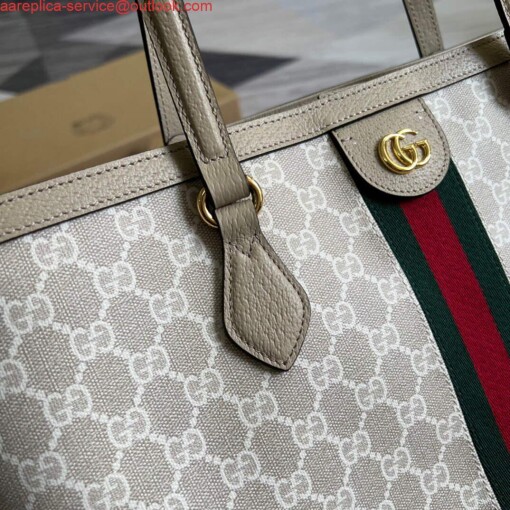 Replica Gucci 631685 Ophidia Medium GG Tote Beige 5