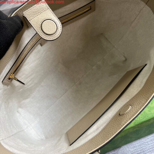 Replica Gucci 631685 Ophidia Medium GG Tote Beige 8