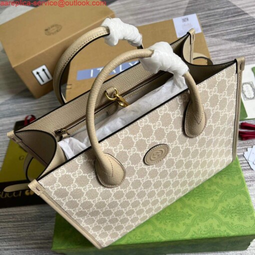 Replica Gucci 659983 GG Small Tote Bag Beige 6