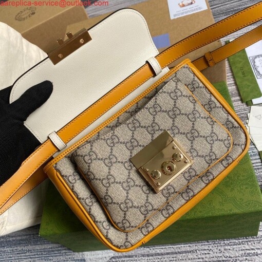 Replica Gucci 658487 Padlock Mini Bag Beige 7