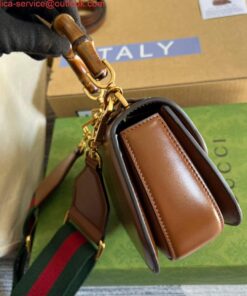 Replica Gucci Bamboo1947 Mini top handle bag 686864 Tan 2