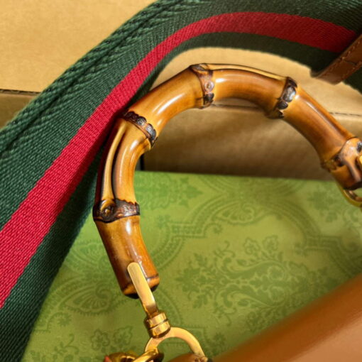 Replica Gucci Bamboo1947 Mini top handle bag 686864 Tan 6