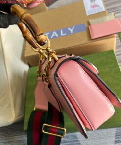 Replica Gucci 675797 Bamboo1947 small top handle bag Pink 2