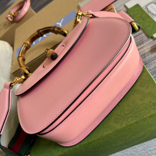 Replica Gucci 675797 Bamboo1947 small top handle bag Pink 6