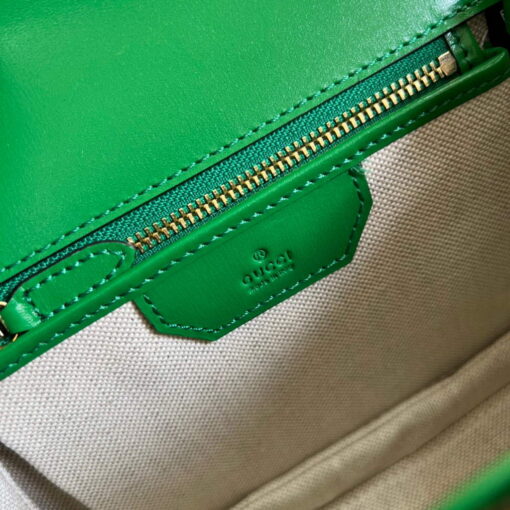 Replica Gucci 675797 Bamboo1947 small top handle bag Green 8