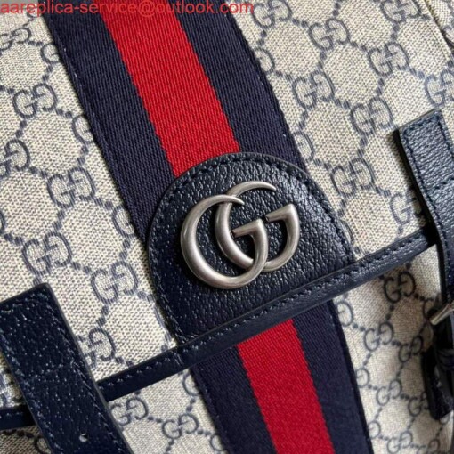 Replica Gucci 598140 Ophidia GG Medium Backpack Blue 4