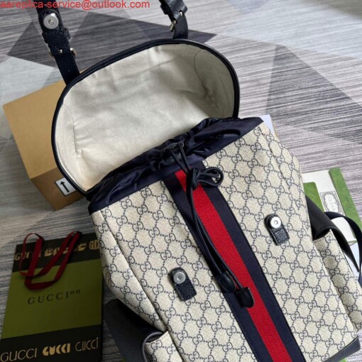 Replica Gucci 598140 Ophidia GG Medium Backpack Blue 6