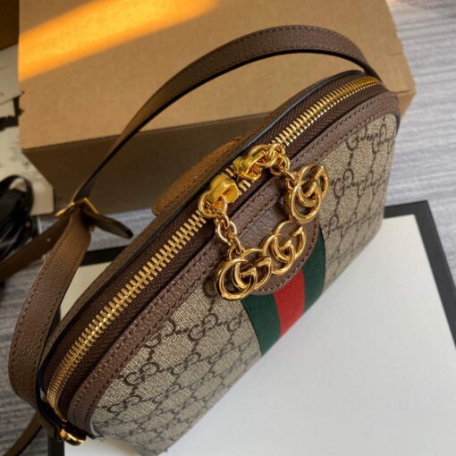 Replica Gucci 499621 Ophidia Small GG Shoulder Bag Beige Brown 6