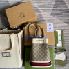 Replica Gucci 574978 Round shoulder bag with Double G Beige Brown 10