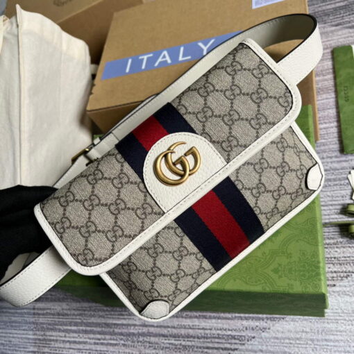 Replica Gucci ‎674081 Ophidia belt bag White 3