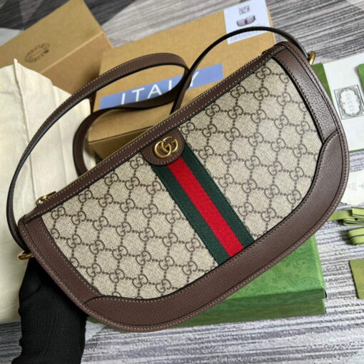 Replica Gucci 674096 Ophidia large shoulder bag Brown 3