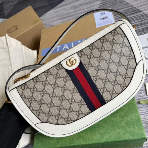 Replica Gucci 674096 Ophidia large shoulder bag White 3