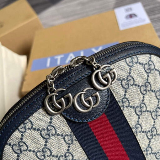 Replica Gucci 499621 Ophidia Small GG Shoulder Bag Beige Blue 4