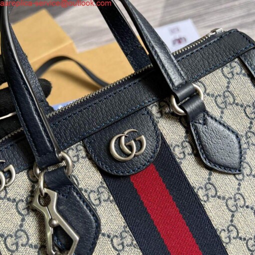 Replica Gucci 547551 Ophidia Small GG Tote Bag Beige Blue 4